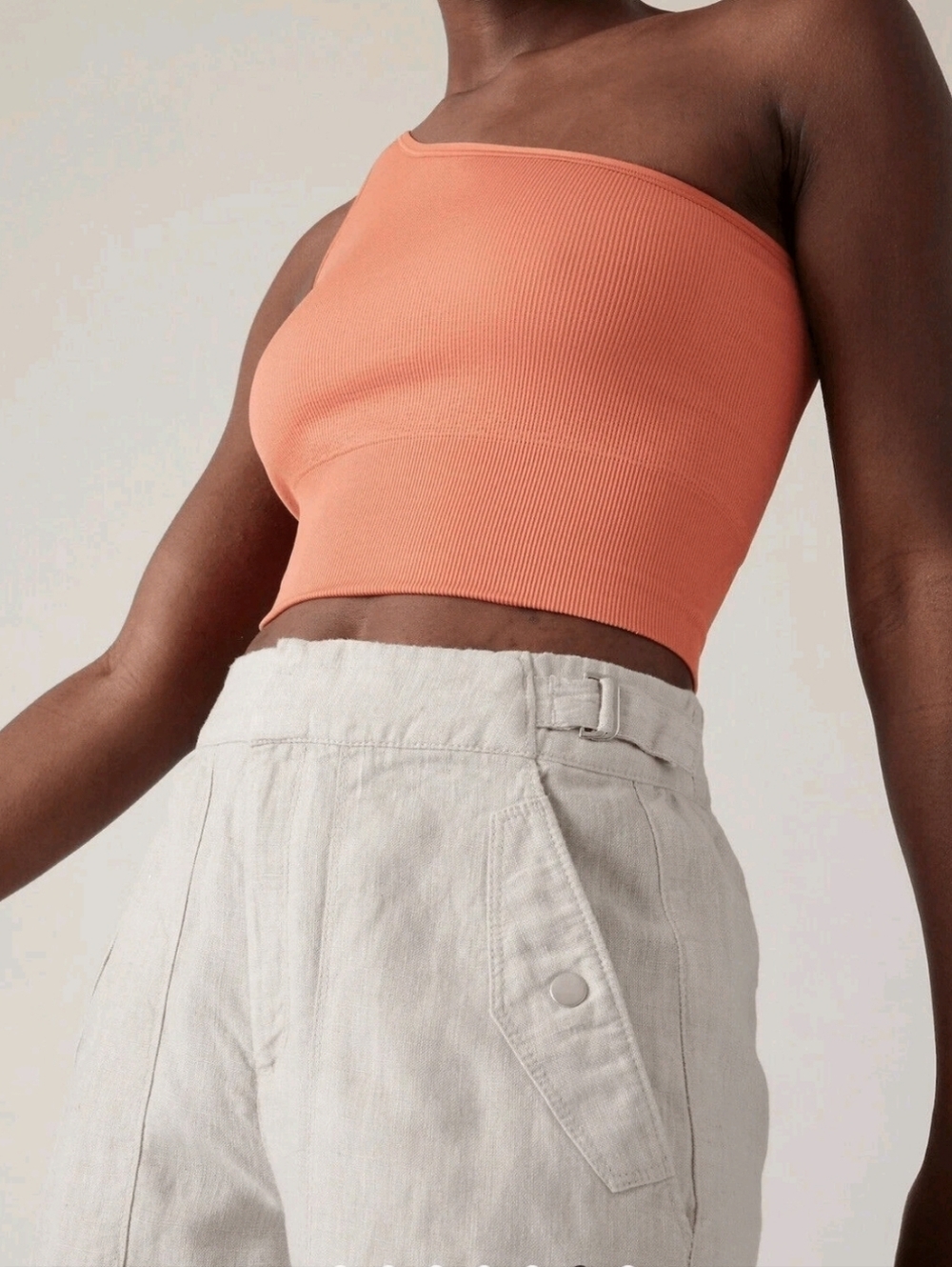 Athleta Voyager Linen Pant Sz 12 Regular Undyed - Picture 4 of 14